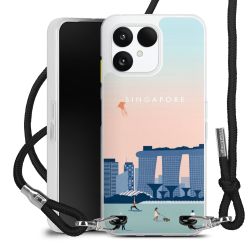 New Carry Case Transparent Stoff schwarz/silber