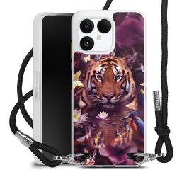 New Carry Case Transparent Stoff schwarz/silber