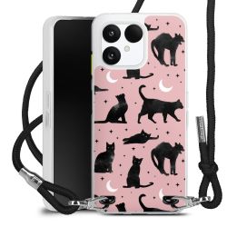 New Carry Case Transparent Stoff schwarz/silber