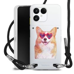 New Carry Case Transparent Stoff schwarz/silber