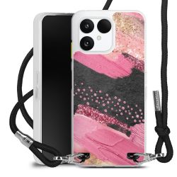 New Carry Case Transparent Stoff schwarz/silber