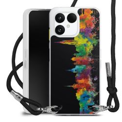 New Carry Case Transparent Stoff schwarz/silber