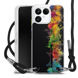 New Carry Case Transparent Stoff schwarz/silber