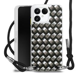 New Carry Case Transparent Stoff schwarz/silber