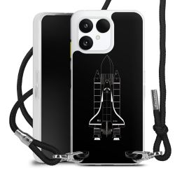 New Carry Case Transparent Stoff schwarz/silber