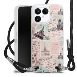 New Carry Case Transparent Stoff schwarz/silber