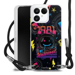 New Carry Case Transparent Stoff schwarz/silber