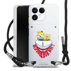 New Carry Case Transparent Stoff schwarz/silber