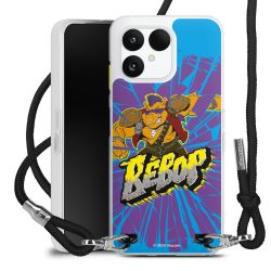 New Carry Case Transparent Stoff schwarz/silber