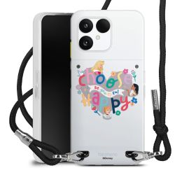 New Carry Case Transparent Stoff schwarz/silber