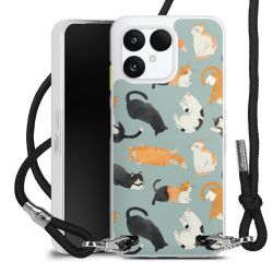 New Carry Case Transparent Stoff schwarz/silber