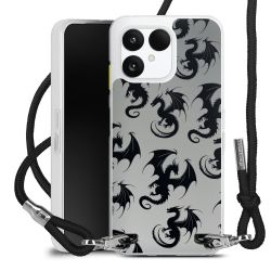 New Carry Case Transparent Stoff schwarz/silber