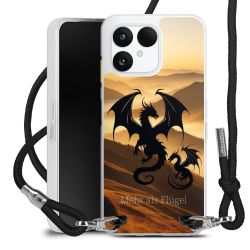 New Carry Case Transparent Stoff schwarz/silber