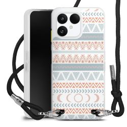 New Carry Case Transparent Stoff schwarz/silber