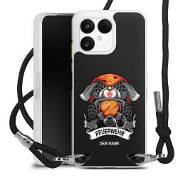 New Carry Case Transparent Stoff schwarz/silber