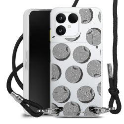 New Carry Case Transparent Stoff schwarz/silber