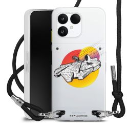 New Carry Case Transparent Stoff schwarz/silber