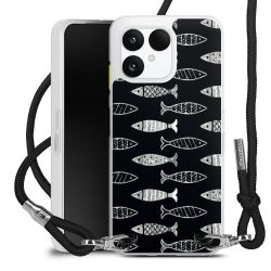 New Carry Case Transparent Stoff schwarz/silber