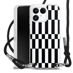 New Carry Case Transparent Stoff schwarz/silber