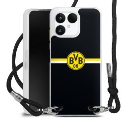 New Carry Case Transparent Stoff schwarz/silber