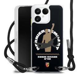 New Carry Case Transparent Stoff schwarz/silber