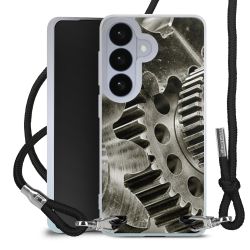 New Carry Case Transparent Stoff schwarz/silber