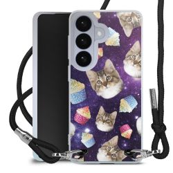 New Carry Case Transparent Stoff schwarz/silber