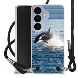 New Carry Case Transparent Stoff schwarz/silber