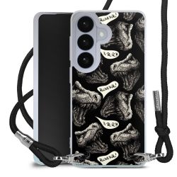 New Carry Case Transparent Stoff schwarz/silber