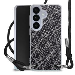 New Carry Case Transparent Stoff schwarz/silber