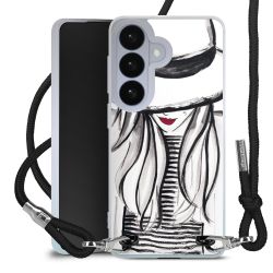 New Carry Case Transparent Stoff schwarz/silber