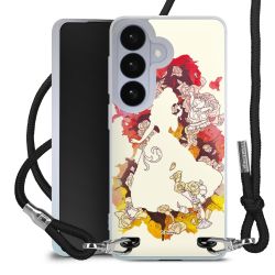 New Carry Case Transparent Stoff schwarz/silber