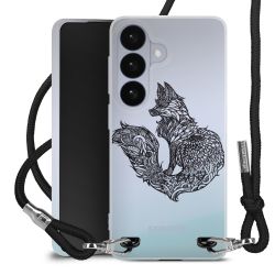 New Carry Case Transparent Stoff schwarz/silber