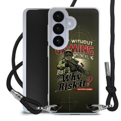 New Carry Case Transparent Stoff schwarz/silber