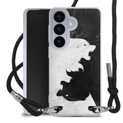 New Carry Case Transparent Stoff schwarz/silber