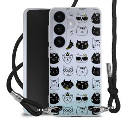 New Carry Case Transparent Stoff schwarz/silber