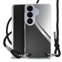 New Carry Case Transparent Stoff schwarz/silber