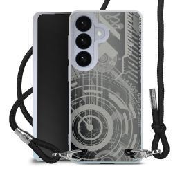 New Carry Case Transparent Stoff schwarz/silber