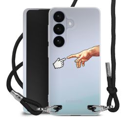 New Carry Case Transparent Stoff schwarz/silber