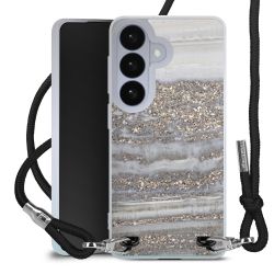 New Carry Case Transparent Stoff schwarz/silber