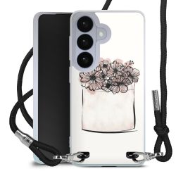 New Carry Case Transparent Stoff schwarz/silber