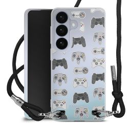 New Carry Case Transparent Stoff schwarz/silber