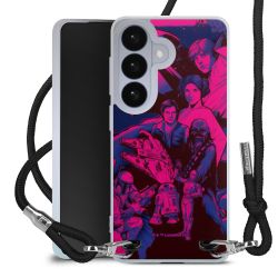 New Carry Case Transparent Stoff schwarz/silber