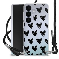 New Carry Case Transparent Stoff schwarz/silber