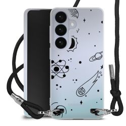 New Carry Case Transparent Stoff schwarz/silber