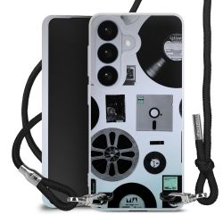 New Carry Case Transparent Stoff schwarz/silber