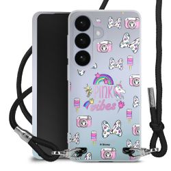 New Carry Case Transparent Stoff schwarz/silber