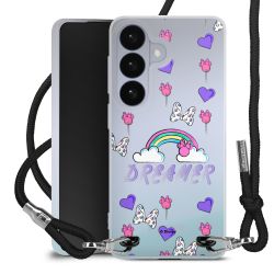 New Carry Case Transparent Stoff schwarz/silber