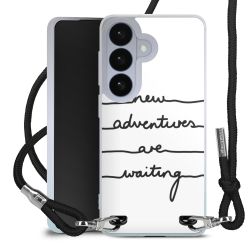 New Carry Case Transparent Stoff schwarz/silber