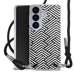 New Carry Case Transparent Stoff schwarz/silber